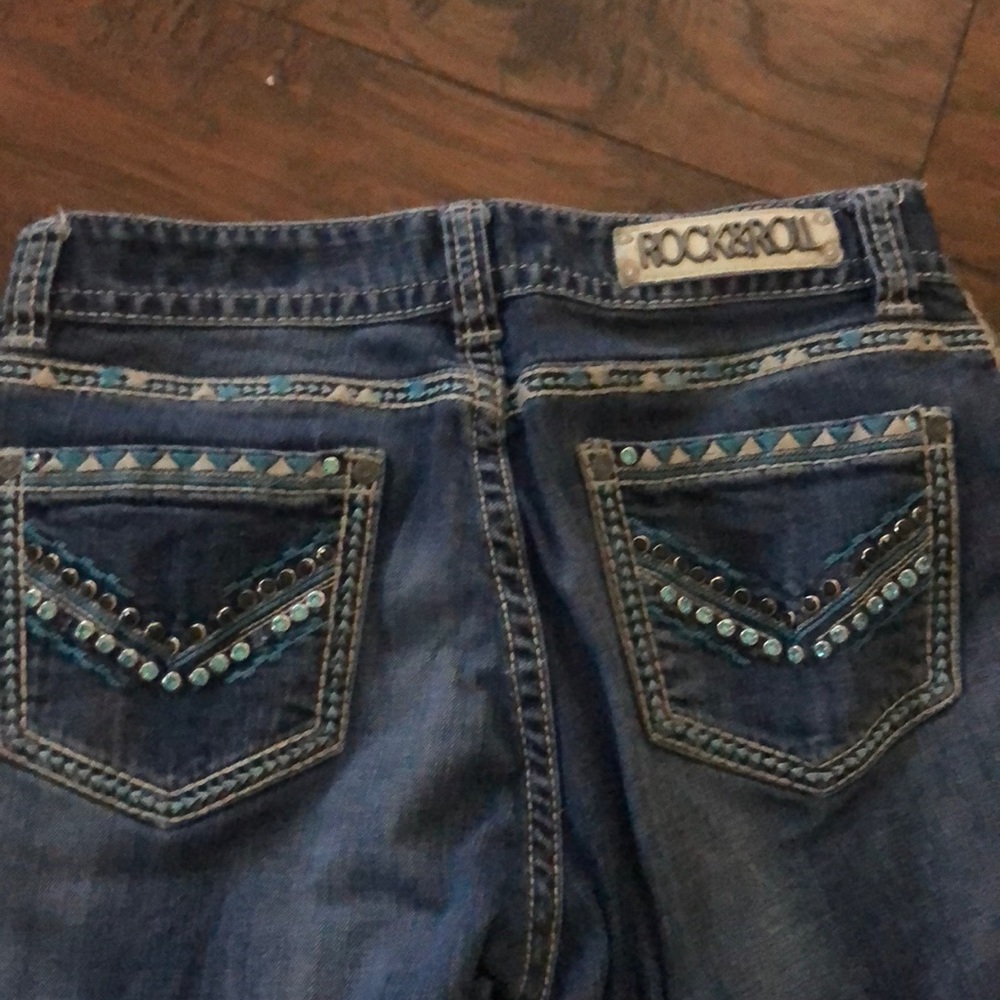 Bootcut Rock & Roll cowgirl jeans.